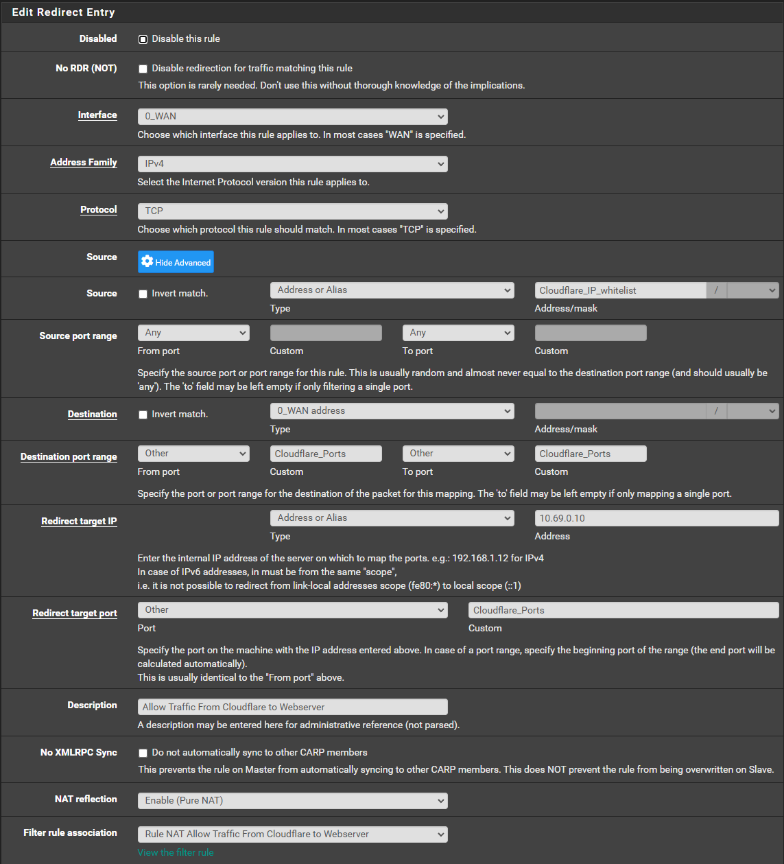 Portforwarding new